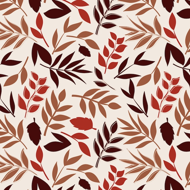 Free vector hand drawn soft earth tones pattern design