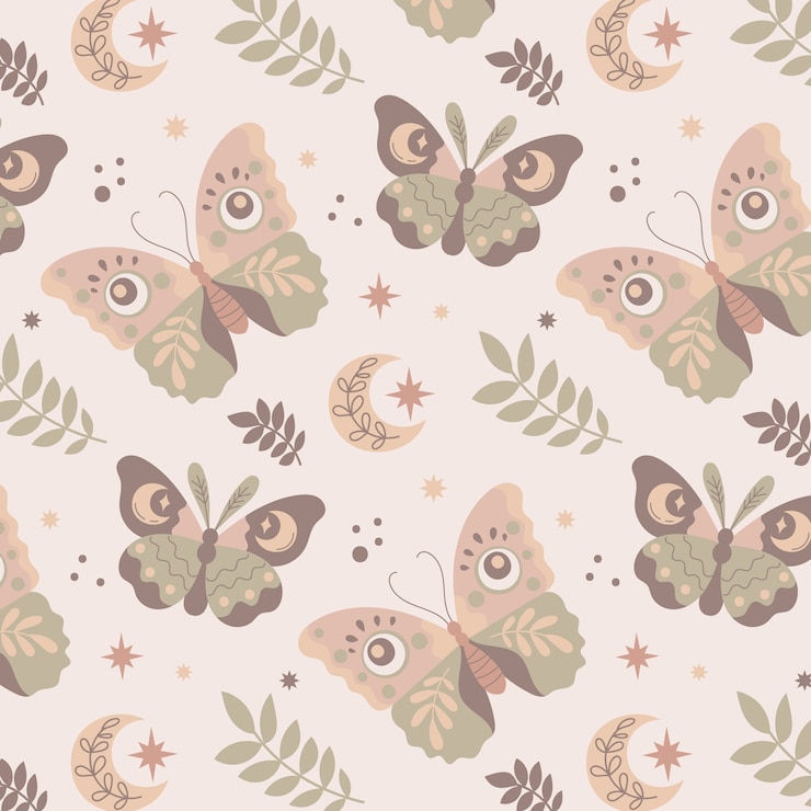 Free Vector hand drawn soft earth tones pattern