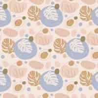 Free vector hand drawn soft earth tones pattern