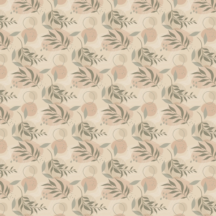 Free Vector hand drawn soft earth tones pattern
