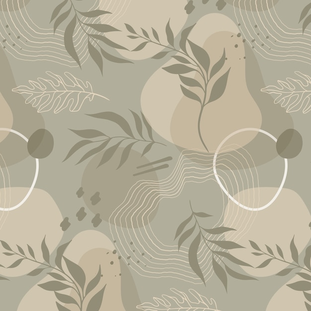 Free vector hand drawn soft earth tones pattern