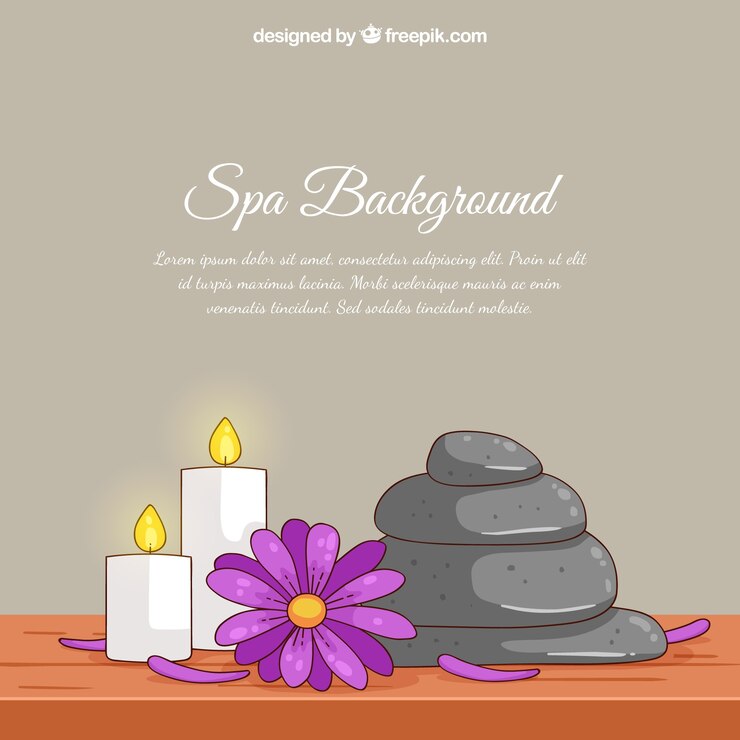 मुफ़्त वेक्टर hand drawn spa background
