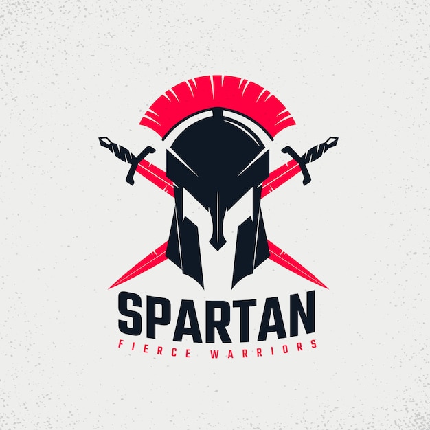 Free vector hand drawn spartan helmet logo