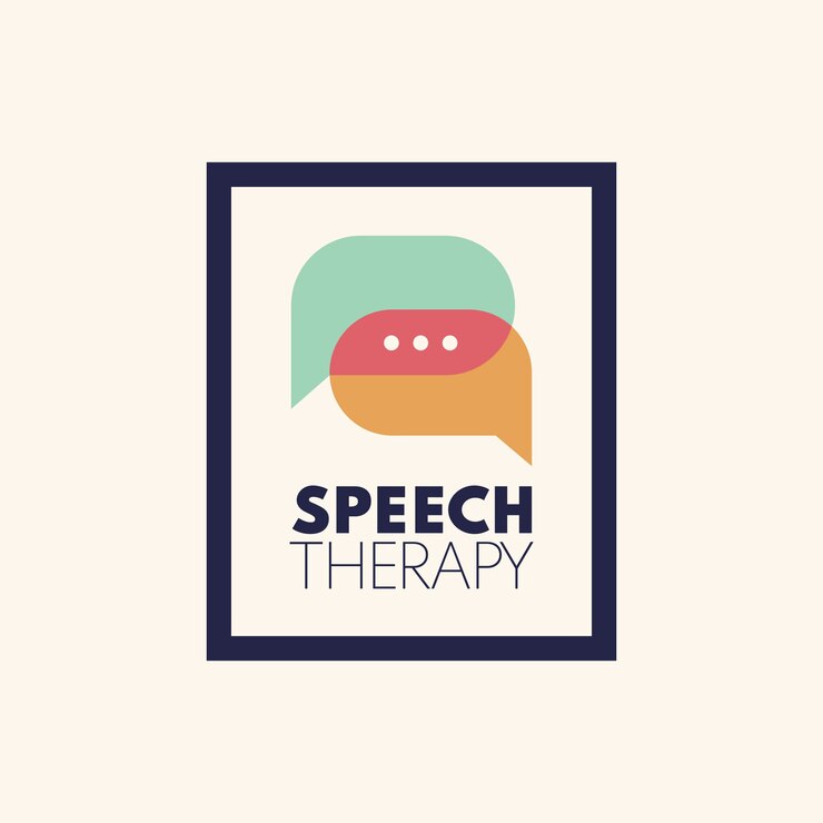 Free Vector hand drawn speech therapy logo