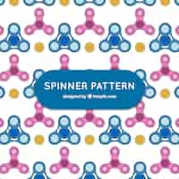 Free vector hand drawn spinners pattern