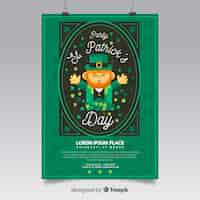 Free vector hand drawn spirit st patrick's party poster