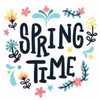 Free vector hand drawn spring background