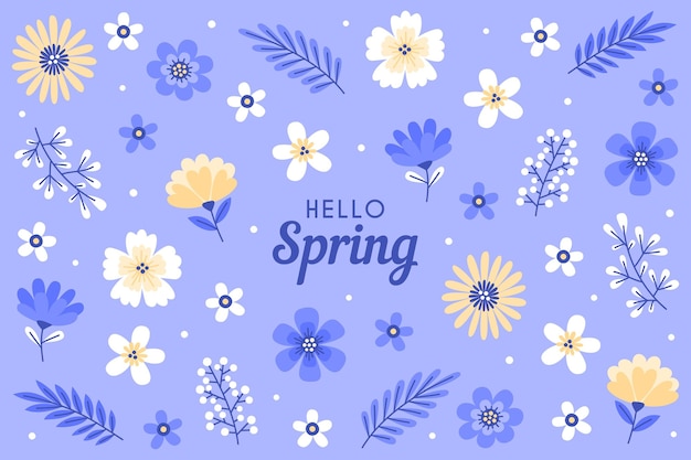 Hand drawn spring background