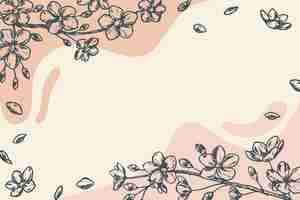 Free vector hand drawn spring background