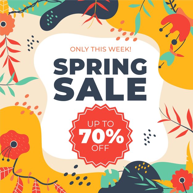 Hand drawn spring sale