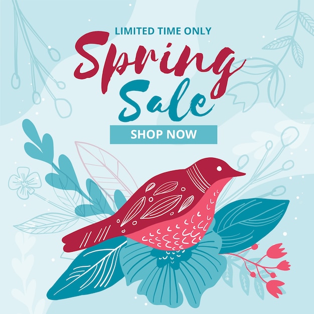 Free vector hand drawn spring sale