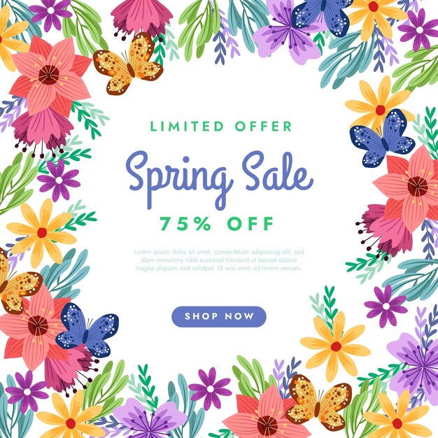 Free vector hand drawn spring sale