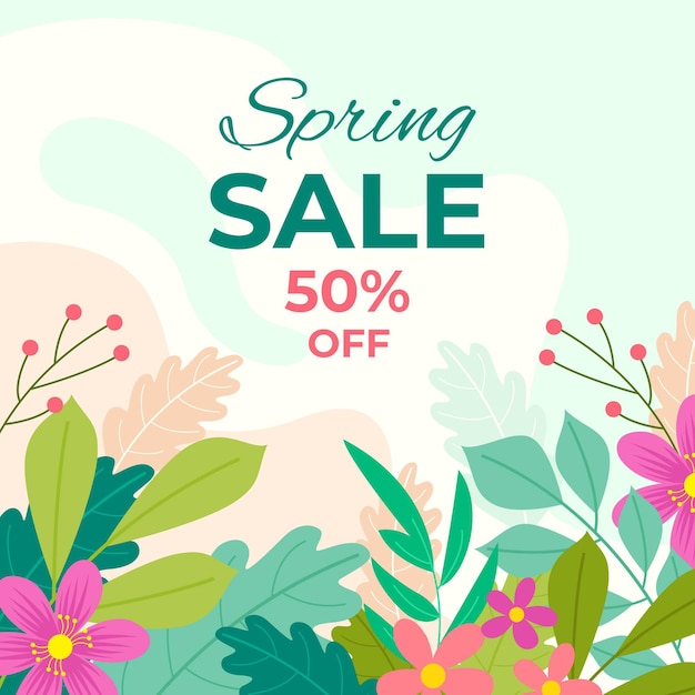 Hand drawn spring sale