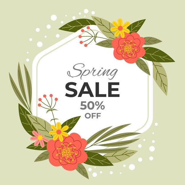 Hand drawn spring sale