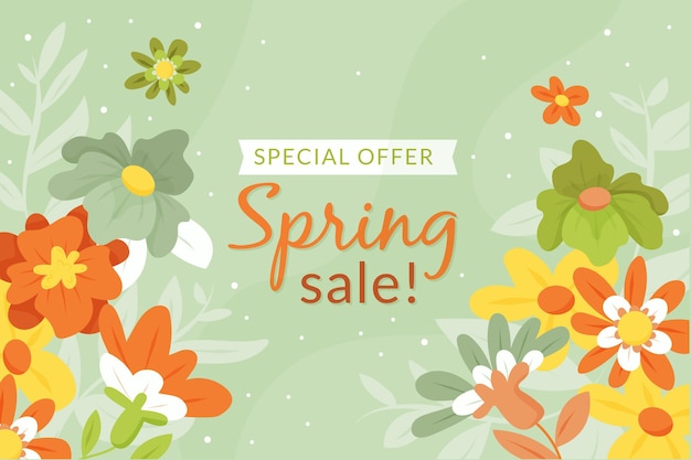 Free Vector hand drawn spring sale