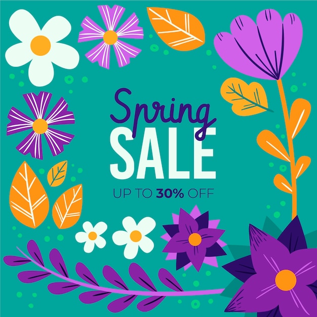 Hand drawn spring sale