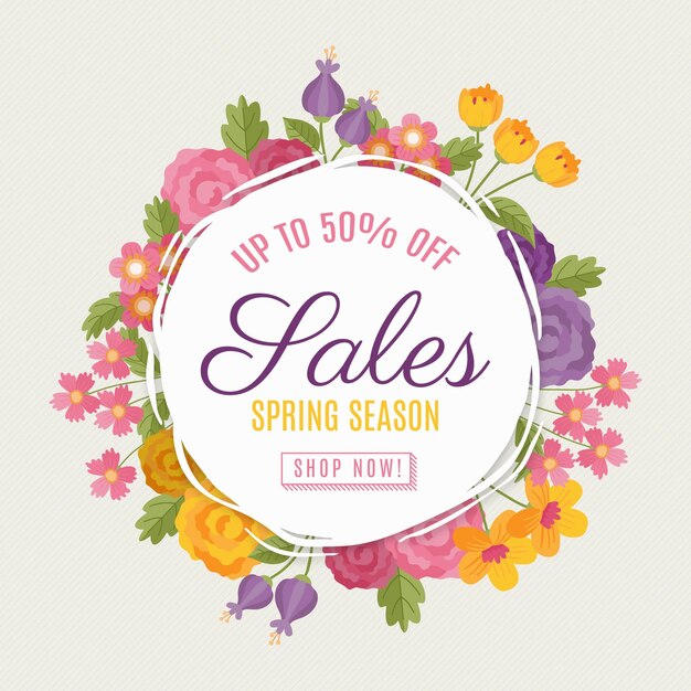 Hand drawn spring sale