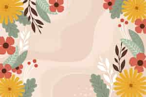 Free vector hand drawn spring wallpaper