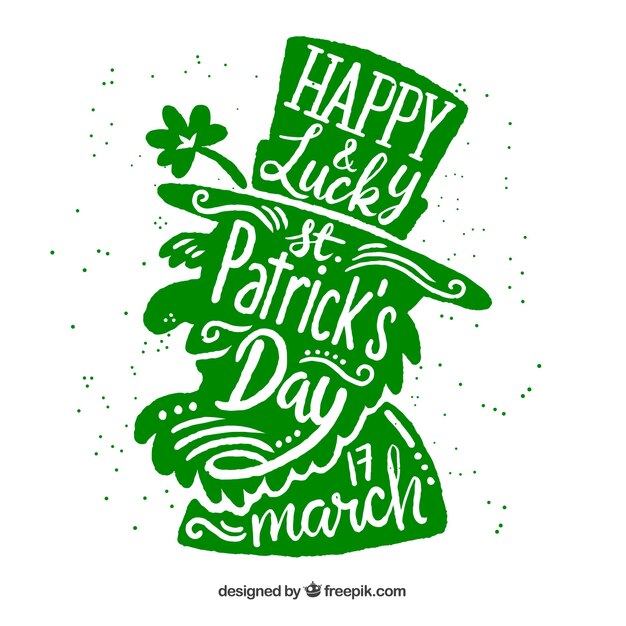 Hand drawn st. patrick's day background