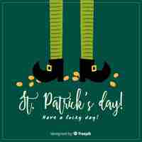 Free vector hand drawn st. patrick's day background