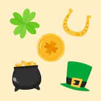 Free vector hand-drawn st. patrick's day elements collection