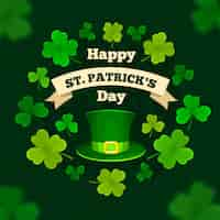 Free vector hand drawn st. patrick's day illustration with hat