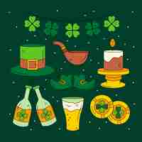 Free vector hand drawn st. patrick's day items