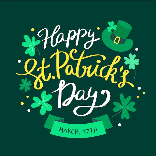 Free vector hand drawn st. patrick's day with clovers