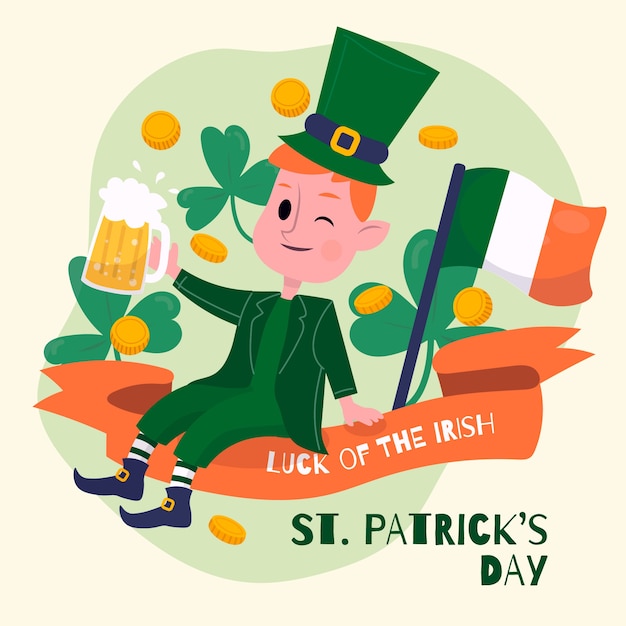 Hand-drawn st. patricks day celebration concept