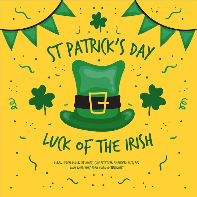 Hand-drawn st. patricks day event