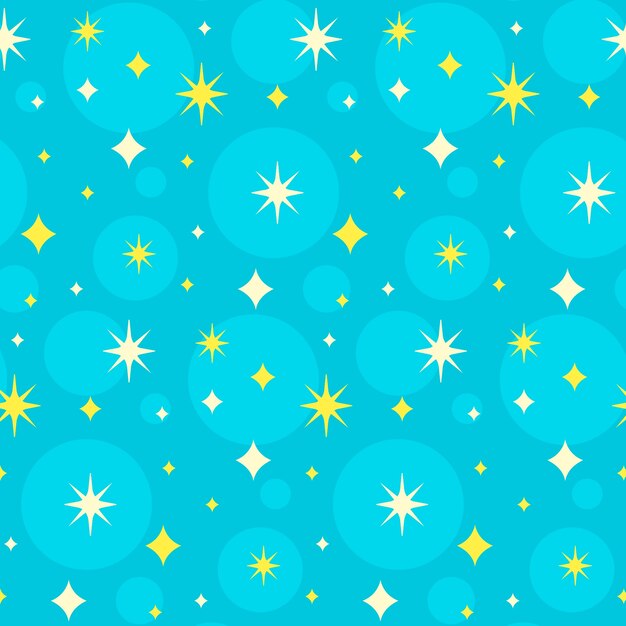 Hand drawn star pattern design