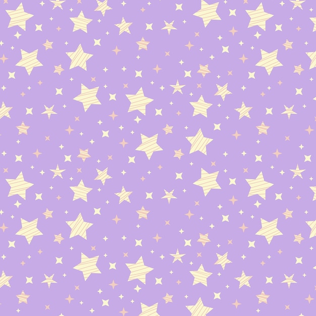 Free vector hand drawn star pattern design