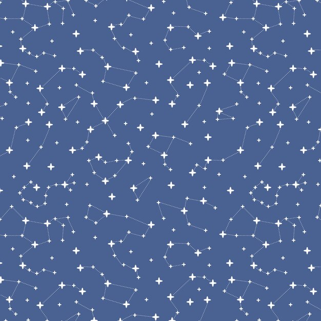 Free vector hand drawn star pattern illustration