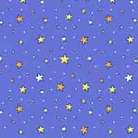 Free vector hand drawn star pattern illustration