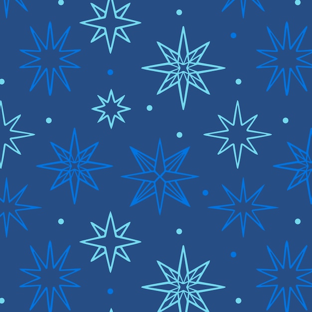 Free vector hand drawn star pattern illustration