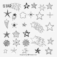 Free vector hand drawn stars