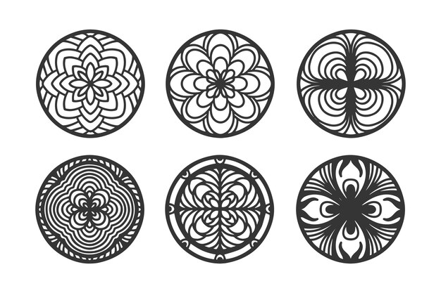 Hand drawn stencil element collection