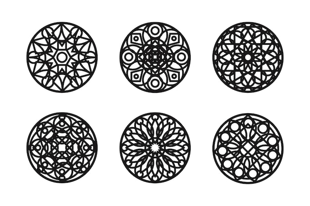 Free vector hand drawn stencil element collection