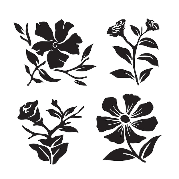 Free vector hand drawn stencil element collection