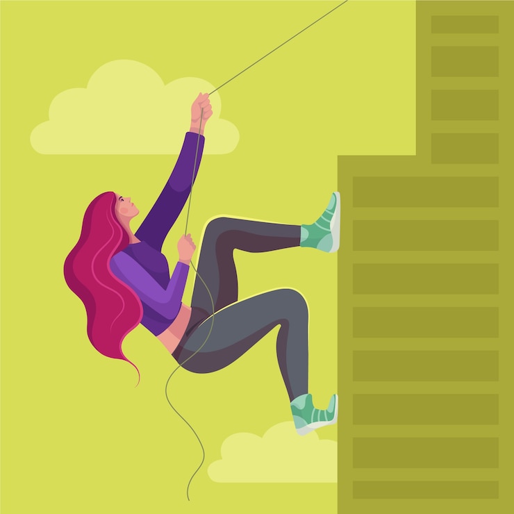 Free Vector hand drawn next step illustration