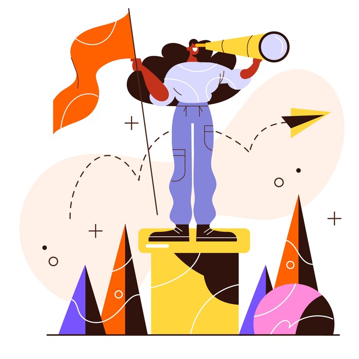 Free Vector hand drawn next step illustration