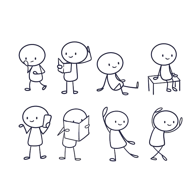 Animated Stick Figure Character 2D Free CC0