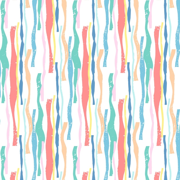 Hand drawn stripes pattern design