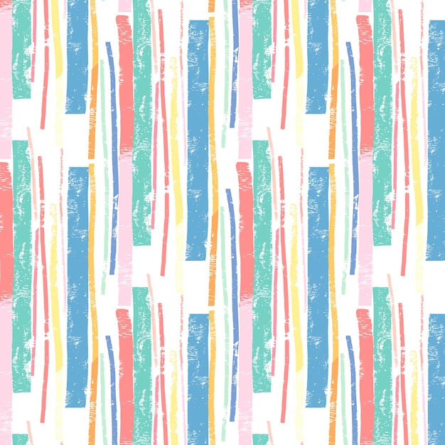 Hand drawn stripes pattern design