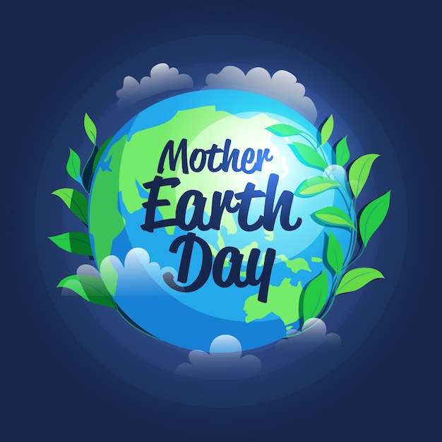 Free vector hand drawn style mother earth day event