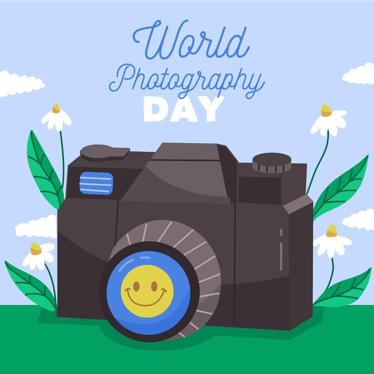 Free Vector hand drawn style world photography day