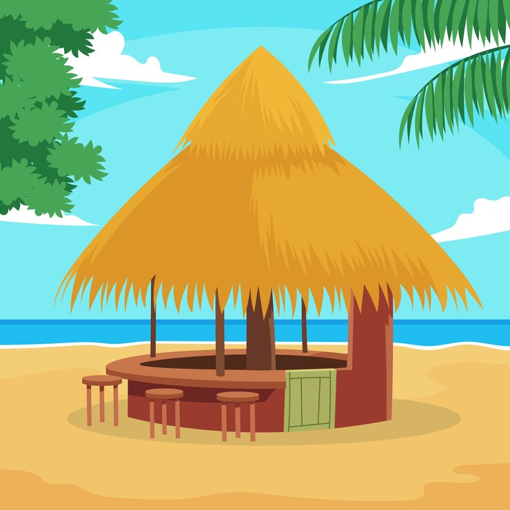 Free Vector hand drawn summer break design
