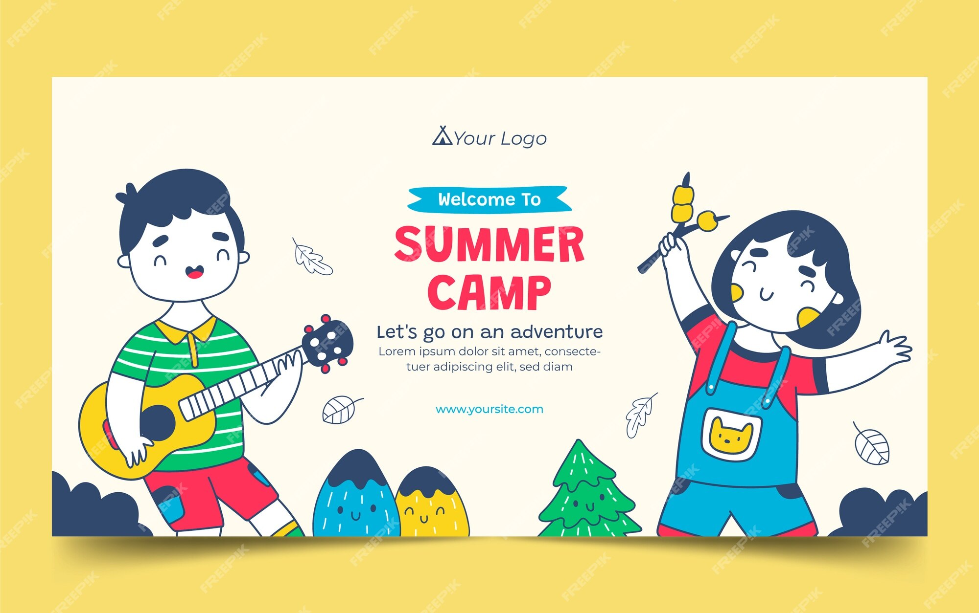 Summer camp Vectors & Illustrations for Free Download | Freepik