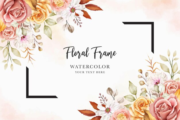 hand drawn summer floral background