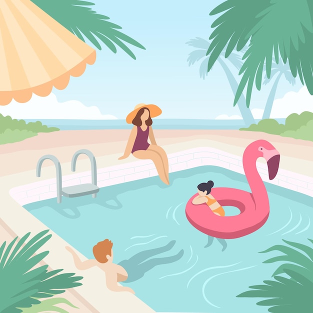 Free vector hand drawn summer illustration